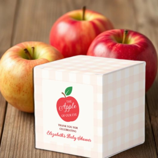 De appel van ons oog Baby shower Bedankdoosjes