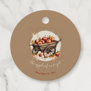 De appel van ons oog Baby shower Bedankjes Labels
