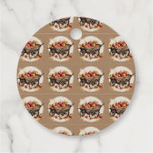 De appel van ons oog Baby shower Bedankjes Labels (Achterkant)