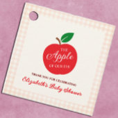 De appel van ons oog Baby shower Bedankjes Labels