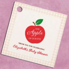 De appel van ons oog Baby shower Bedankjes Labels