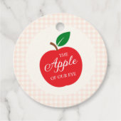 De appel van ons oog Baby shower Bedankjes Labels (Voorkant)