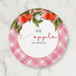 De appel van ons oog Baby shower Bedankjes Labels