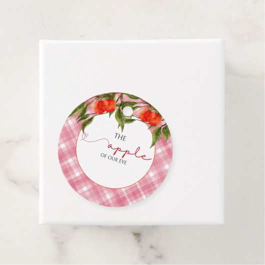 De appel van ons oog Baby shower Bedankjes Labels (In situ)