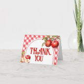 De appel van ons oog Baby shower Bedankkaart (Voorkant)