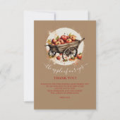 De appel van ons oog Baby shower Bedankkaart (Voorkant)