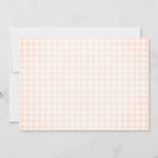 De appel van ons oog Baby shower Bedankkaart (Achterkant)