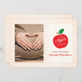 De appel van ons oog Baby shower Bedankkaart (Voorkant / Achterkant)