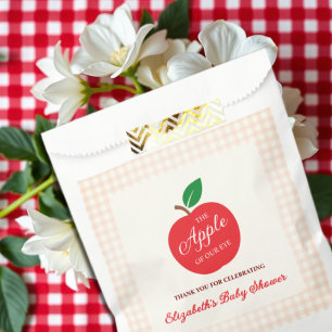 De appel van ons oog Baby shower Bedankzakje