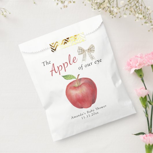 De Appel van ons oog Baby shower Bedankzakje (Gezegeld)