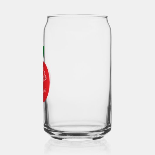 De appel van ons oog Baby shower Blikvorm Glas (Links)