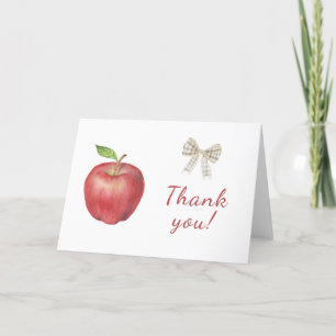 De appel van ons oog Baby shower Dank u Card Bedankkaart