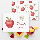 De appel van ons oog Baby shower Dank u Card Bedankkaart