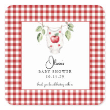 De appel van ons Oog Baby shower Dank U