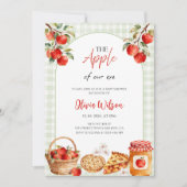 De Appel van Ons Oog Baby Shower Feest Kaart (Voorkant)