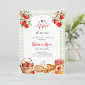 De Appel van Ons Oog Baby Shower Feest Kaart (Staand voorkant)