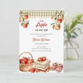 De Appel van Ons Oog Baby Shower Feest Kaart (Staand voorkant)