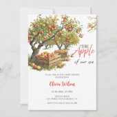De Appel van Ons Oog Baby Shower Feest Kaart (Voorkant)
