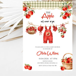 De Appel van Ons Oog Baby Shower Feest Kaart
