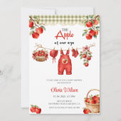 De Appel van Ons Oog Baby Shower Feest Kaart (Voorkant)