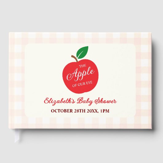 De appel van ons oog Baby shower Gastenboek (Voorkant)