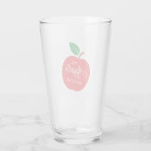 De appel van ons oog Baby shower Glas (Achterkant)