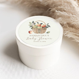 De appel van ons oog Baby shower gunst Stickers