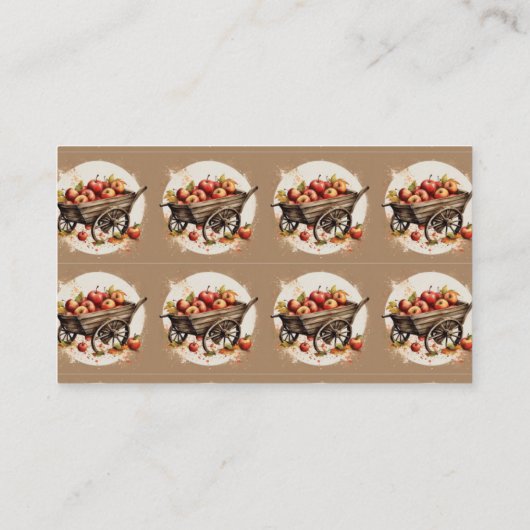 De appel van ons oog Baby shower Informatiekaartje (Achterkant)