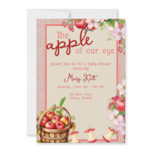De appel van ons oog baby shower Invitation