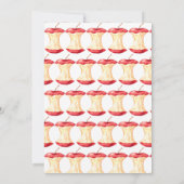 De appel van ons oog baby shower Invitation Kaart (Achterkant)