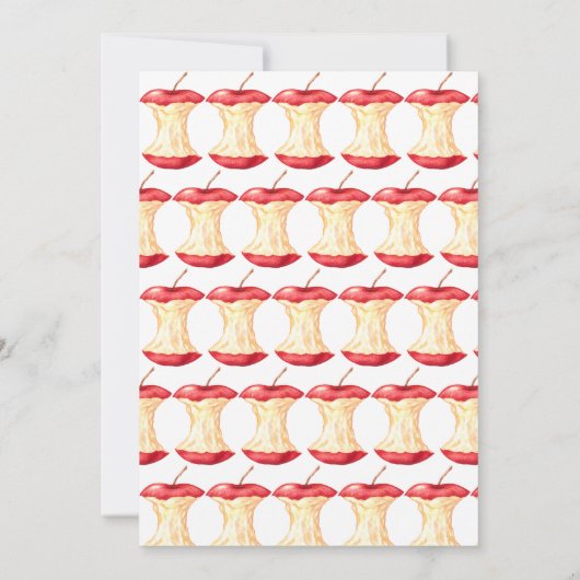 De appel van ons oog baby shower Invitation Kaart (Achterkant)