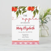 De appel van ons oog Baby shower Kaart (Staand voorkant)