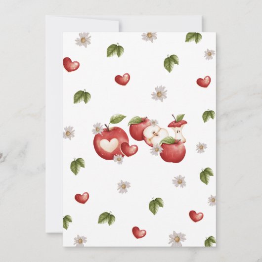 De appel van ons oog Baby shower Kaart (Achterkant)