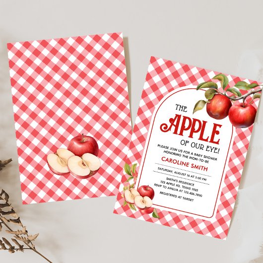 De appel van ons oog Baby shower Kaart