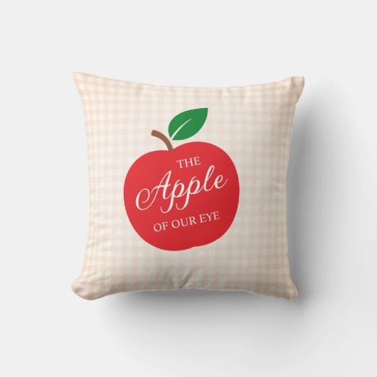 De appel van ons oog Baby shower Kussen (Voorkant)