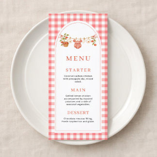 De Appel van Ons Oog Baby Shower Menukaart