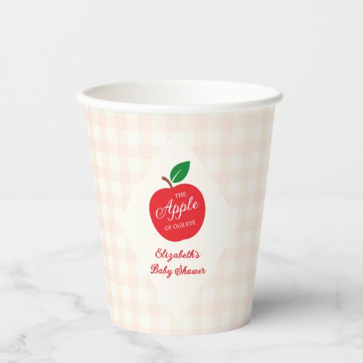 De appel van ons oog Baby shower Papieren Bekers (Voorkant)