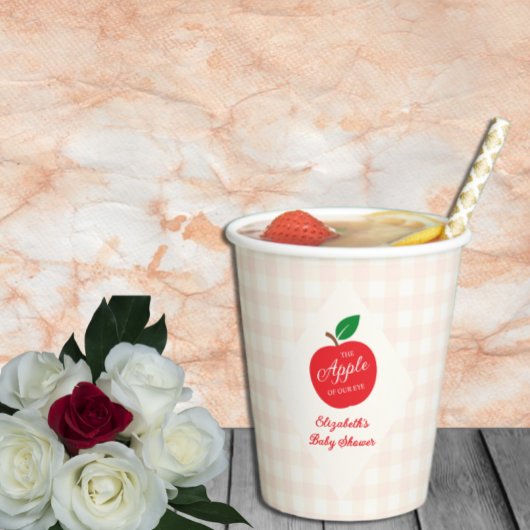 De appel van ons oog Baby shower Papieren Bekers