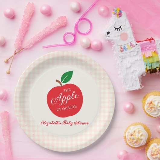 De appel van ons oog Baby shower Papieren Bordje (Feest)