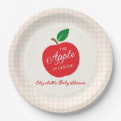 De appel van ons oog Baby shower Papieren Bordje (Voorkant)