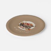 De appel van ons oog Baby shower Papieren Bordje (Gekanteld)