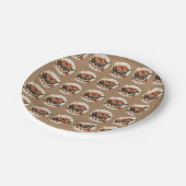 De appel van ons oog Baby shower Papieren Bordje (Gekanteld)