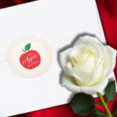 De appel van ons oog Baby shower Ronde Sticker