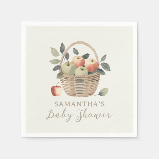 De appel van ons oog Baby shower Servet (Voorkant)