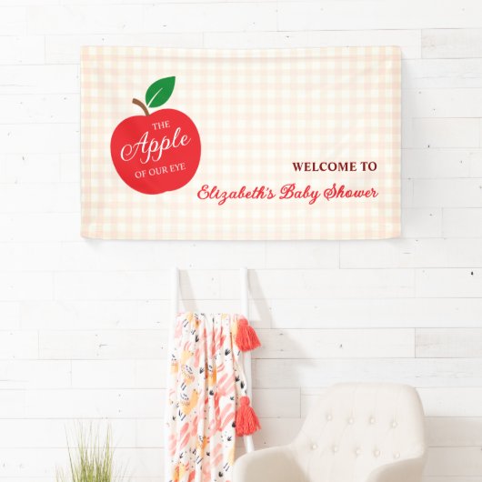 De appel van ons oog Baby shower Spandoek (Insitu)