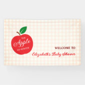 De appel van ons oog Baby shower Spandoek (Horizontaal)