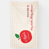 De appel van ons oog Baby shower Spandoek (Verticaal)