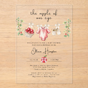 De Appel van Ons Oog Baby Shower Uitnodiging