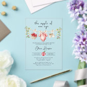De Appel van Ons Oog Baby Shower Uitnodiging (Insitu (Huwelijk))