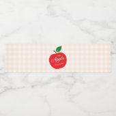 De appel van ons oog Baby shower Waterfles Etiket (Enkel label)